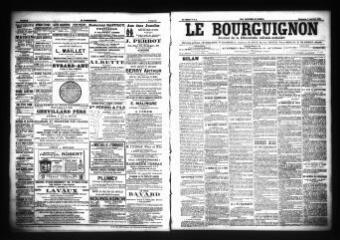 3 vues  - Le Bourguignon : journal de la démocratie radicale-socialiste, n° 2, dimanche 3 janvier 1904 (ouvre la visionneuse)