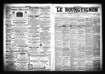 3 vues  - Le Bourguignon : journal de la démocratie radicale-socialiste, n° 8, dimanche 10 janvier 1904 (ouvre la visionneuse)