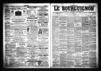 3 vues  - Le Bourguignon : journal de la démocratie radicale-socialiste, n° 17, jeudi 21 janvier 1904 (ouvre la visionneuse)