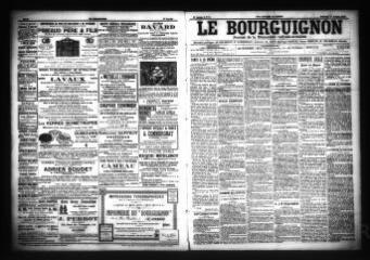 3 vues  - Le Bourguignon : journal de la démocratie radicale-socialiste, n° 22, mercredi 27 janvier 1904 (ouvre la visionneuse)