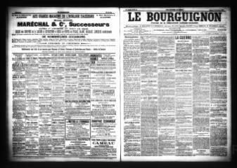 3 vues  - Le Bourguignon : journal de la démocratie radicale-socialiste, n° 39, mardi 16 février 1904 (ouvre la visionneuse)