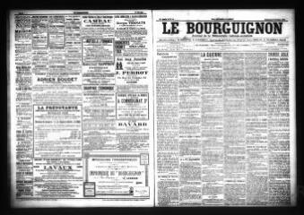 3 vues  - Le Bourguignon : journal de la démocratie radicale-socialiste, n° 40, mercredi 17 février 1904 (ouvre la visionneuse)