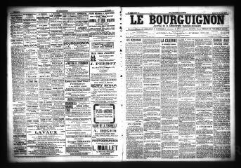 3 vues  - Le Bourguignon : journal de la démocratie radicale-socialiste, n° 45, mardi 23 février 1904 (ouvre la visionneuse)