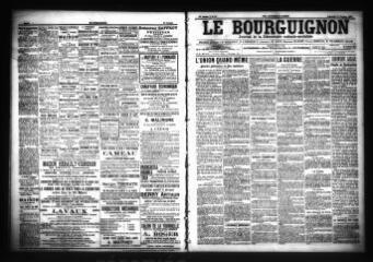 3 vues  - Le Bourguignon : journal de la démocratie radicale-socialiste, n° 48, vendredi 26 février 1904 (ouvre la visionneuse)
