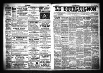 3 vues  - Le Bourguignon : journal de la démocratie radicale-socialiste, n° 52, mercredi 2 mars 1904 (ouvre la visionneuse)