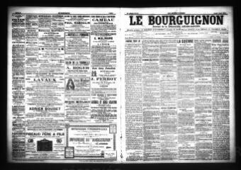 3 vues  - Le Bourguignon : journal de la démocratie radicale-socialiste, n° 53, jeudi 3 mars 1904 (ouvre la visionneuse)