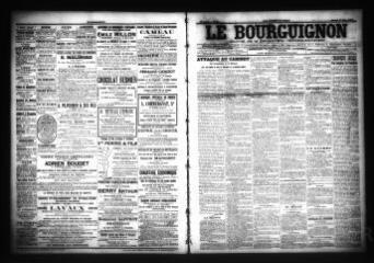 3 vues  - Le Bourguignon : journal de la démocratie radicale-socialiste, n° 67, samedi 19 mars 1904 (ouvre la visionneuse)