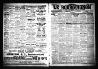 3 vues  - Le Bourguignon : journal de la démocratie radicale-socialiste, n° 69, mardi 22 mars 1904 (ouvre la visionneuse)