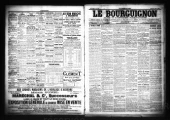 3 vues  - Le Bourguignon : journal de la démocratie radicale-socialiste, n° 75, mardi 29 mars 1904 (ouvre la visionneuse)