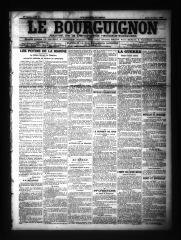 3 vues  - Le Bourguignon : journal de la démocratie radicale-socialiste, n° 77, jeudi 31 mars 1904 (ouvre la visionneuse)