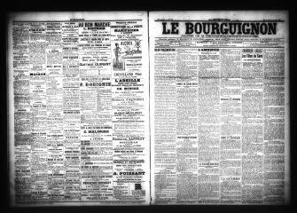 3 vues  - Le Bourguignon : journal de la démocratie radicale-socialiste, n° 81, mercredi 6 avril 1904 (ouvre la visionneuse)