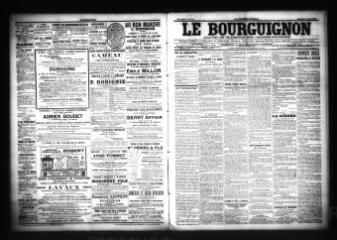 3 vues  - Le Bourguignon : journal de la démocratie radicale-socialiste, n° 84, samedi 9 avril 1904 (ouvre la visionneuse)