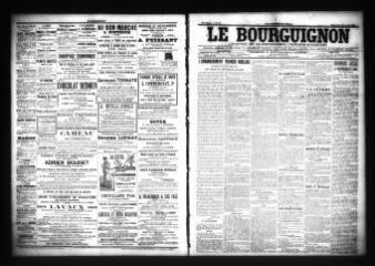 3 vues  - Le Bourguignon : journal de la démocratie radicale-socialiste, n° 85, dimanche 10 avril 1904 (ouvre la visionneuse)