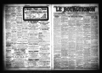 3 vues  - Le Bourguignon : journal de la démocratie radicale-socialiste, n° 89, vendredi 15 avril 1904 (ouvre la visionneuse)