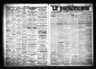 3 vues  - Le Bourguignon : journal de la démocratie radicale-socialiste, n° 92, mardi 19 avril 1904 (ouvre la visionneuse)
