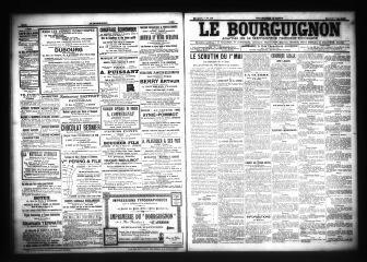 3 vues  - Le Bourguignon : journal de la démocratie radicale-socialiste, n° 105, mercredi 4 mai 1904 (ouvre la visionneuse)
