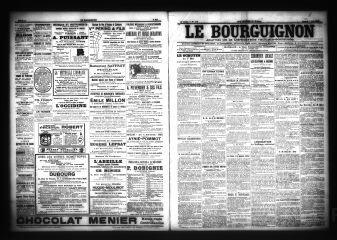 3 vues  - Le Bourguignon : journal de la démocratie radicale-socialiste, n° 108, samedi 7 mai 1904 (ouvre la visionneuse)