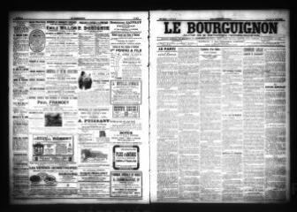 3 vues  - Le Bourguignon : journal de la démocratie radicale-socialiste, n° 114, samedi 14 mai 1904 (ouvre la visionneuse)