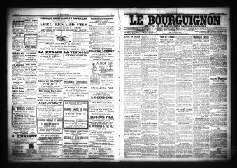 3 vues  - Le Bourguignon : journal de la démocratie radicale-socialiste, n° 115, dimanche 15 mai 1904 (ouvre la visionneuse)