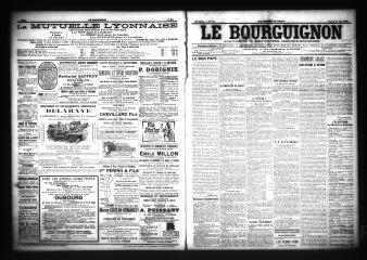 3 vues  - Le Bourguignon : journal de la démocratie radicale-socialiste, n° 120, samedi 21 mai 1904 (ouvre la visionneuse)