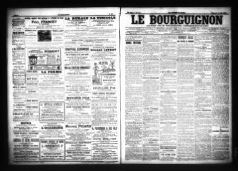 3 vues  - Le Bourguignon : journal de la démocratie radicale-socialiste, n° 121, dimanche 22 mai 1904 (ouvre la visionneuse)