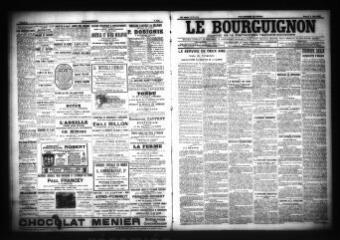 3 vues  - Le Bourguignon : journal de la démocratie radicale-socialiste, n° 131, samedi 4 juin 1904 (ouvre la visionneuse)