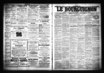3 vues  - Le Bourguignon : journal de la démocratie radicale-socialiste, n° 140, mercredi 15 juin 1904 (ouvre la visionneuse)