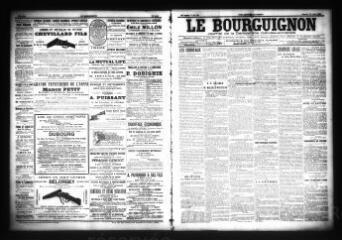 3 vues  - Le Bourguignon : journal de la démocratie radicale-socialiste, n° 189, samedi 13 août 1904 (ouvre la visionneuse)