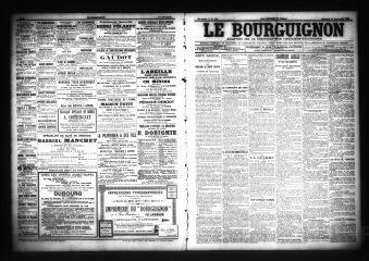 3 vues  - Le Bourguignon : journal de la démocratie radicale-socialiste, n° 215, mercredi 14 septembre 1904 (ouvre la visionneuse)