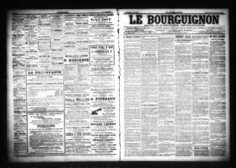 3 vues  - Le Bourguignon : journal de la démocratie radicale-socialiste, n° 217, vendredi 16 septembre 1904 (ouvre la visionneuse)