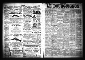 3 vues  - Le Bourguignon : journal de la démocratie radicale-socialiste, n° 240, jeudi 13 octobre 1904 (ouvre la visionneuse)
