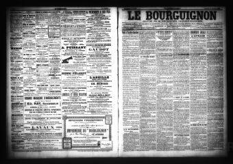 3 vues  - Le Bourguignon : journal de la démocratie radicale-socialiste, n° 241, vendredi 14 octobre 1904 (ouvre la visionneuse)