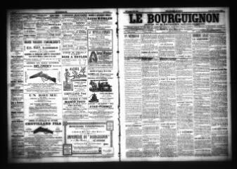 3 vues  - Le Bourguignon : journal de la démocratie radicale-socialiste, n° 246, jeudi 20 octobre 1904 (ouvre la visionneuse)