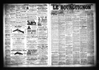 3 vues  - Le Bourguignon : journal de la démocratie radicale-socialiste, n° 252, jeudi 27 octobre 1904 (ouvre la visionneuse)