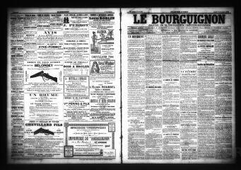 3 vues  - Le Bourguignon : journal de la démocratie radicale-socialiste, n° 258, jeudi 3 novembre 1904 (ouvre la visionneuse)
