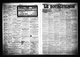 3 vues  - Le Bourguignon : journal de la démocratie radicale-socialiste, n° 299, mercredi 21 décembre 1904 (ouvre la visionneuse)