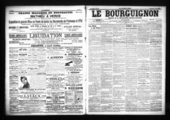 3 vues  - Le Bourguignon : journal de la démocratie radicale-socialiste, n° 85, dimanche 9 avril 1905 (ouvre la visionneuse)