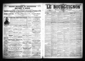 3 vues  - Le Bourguignon : journal de la démocratie radicale-socialiste, n° 93, mercredi 19 avril 1905 (ouvre la visionneuse)