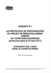 12172 Ko - 2019-127 Nouveau programme national de renouvellement urbain (NPNRU) – Avenant n° 1 au protocole de préfiguration de renouvellement urbain du territoire auxerrois (ouvre la visionneuse)