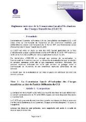 232 Ko - 2020-129 Commission locale d\'évaluation des charges transférées (CLECT) et commission de suivi mutualisation – Approbation du règlement intérieur (ouvre la visionneuse)