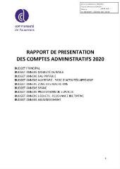 8775 Ko - 2021-068 Compte administratif 2020 Budget principal et budgets annexes – Approbation (ouvre la visionneuse)