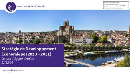 3275 Ko - 2023-243 Stratégie de développement économique 2023-2031 – Approbation (ouvre la visionneuse)