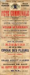 1 vue « Fête communale des samedi 4, dimanche 5 et lundi 6 août 1888 » : programme.