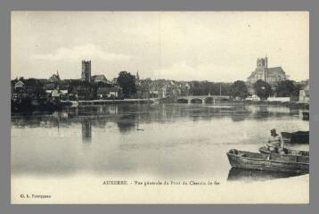 1 vue  - Auxerre. Vue générale du Pont du Chemin de fer (ouvre la visionneuse)