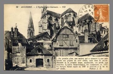 1 vue 29. Auxerre. L'Église Saint-Germain