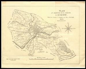1 vue  - « Plan du territoire de la commune d\'Auxerre : réduction d\'après le cadastre par Emile Bouché, 1905 », échelle 1:4000e. (ouvre la visionneuse)