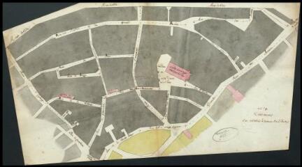 1 vue [Plan du centre-ville d'Auxerre en 8 divisions] « n° 1 Division de Notre-Dame-la-d'Hors »