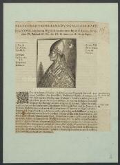 1 vue  - Portrait de Roland, chancelier du siège Apostolique, devenu pape sous le nom d\'Alexandre III (ouvre la visionneuse)