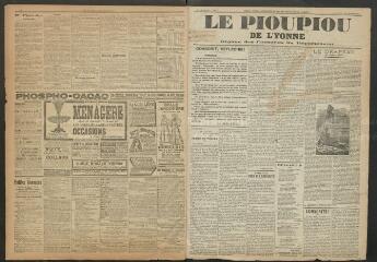 3 vues Le Pioupiou de l’Yonne : organe des conscrits du département, n° 1, 1901