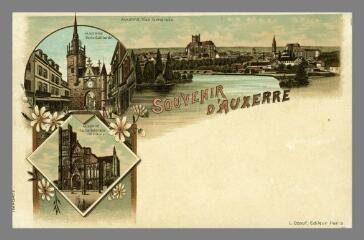 1 vue - Souvenir d\'Auxerre. Auxerre, vue générale (ouvre la visionneuse)